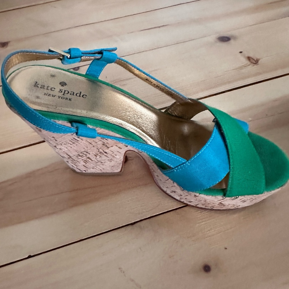 Kate Spade cork heel sandals